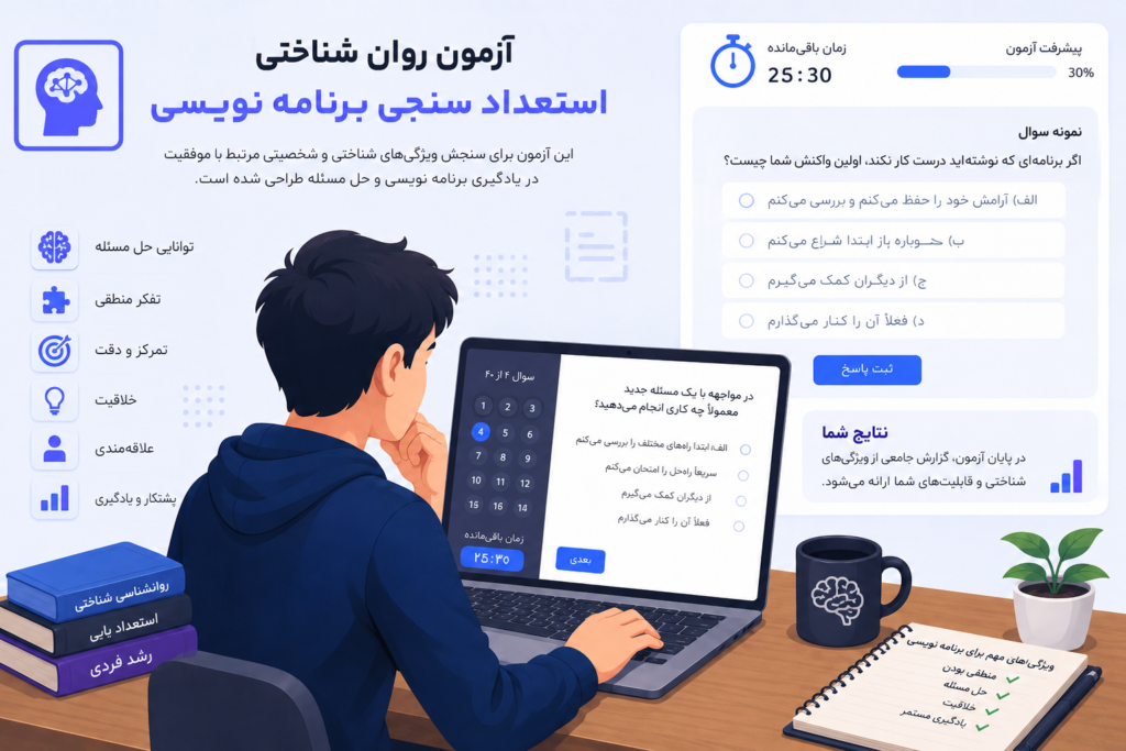 آزمون استعدادیابی برنامه نویسی